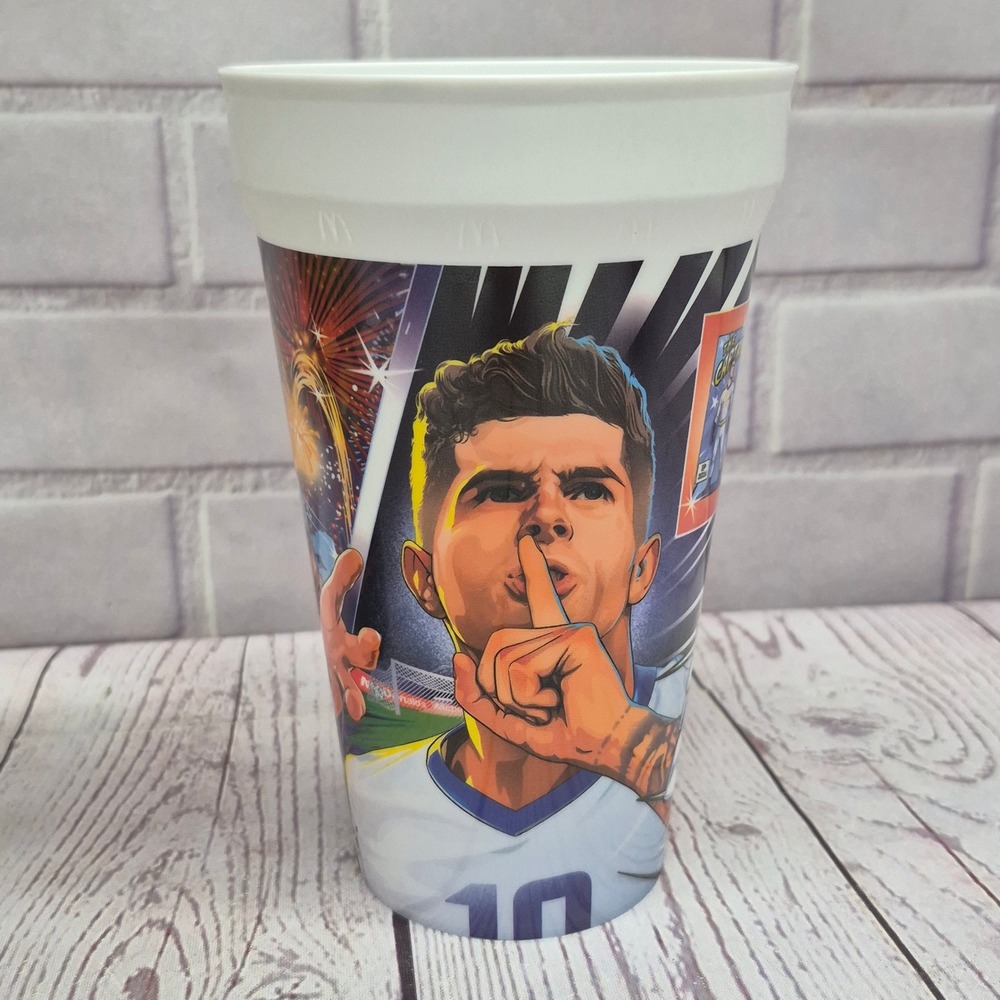 McDonalds 2026 Collector Edition Cup Christian Pulisic Soccer USMNT Tumbler